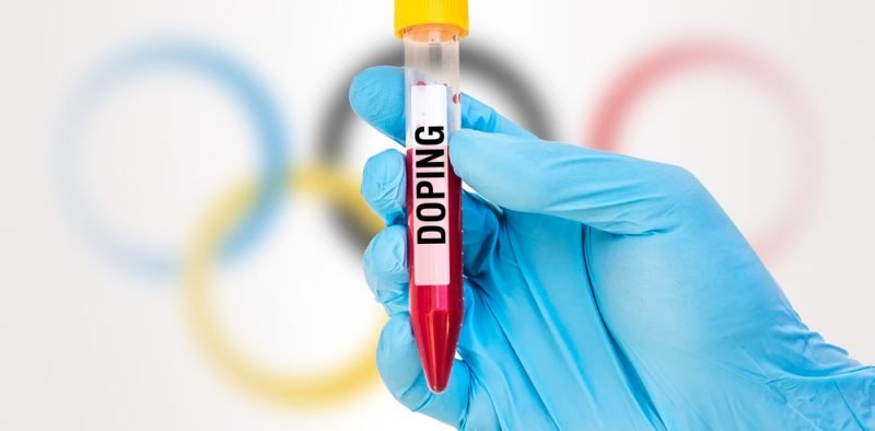 Scientists,Hand,Holding,A,Test-tube,With,Blood,Sample,For,Doping